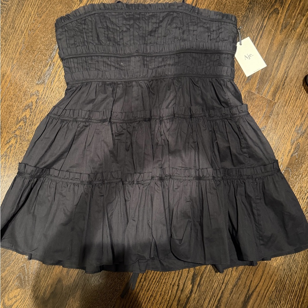 Aje breathless black mini dress. **NEW WITH TAGS**